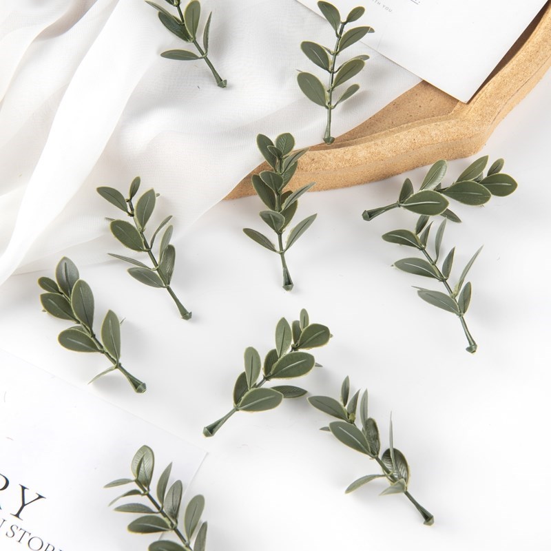 Wedding Favor Box - 50/100PCS Artificial Plants Leaf Wedding Party