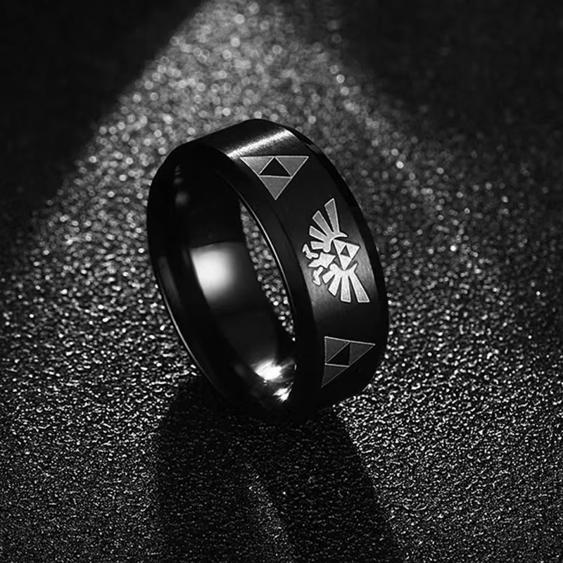 Wedding Zone - Fashion Anime Triforce Triangle Band Ring