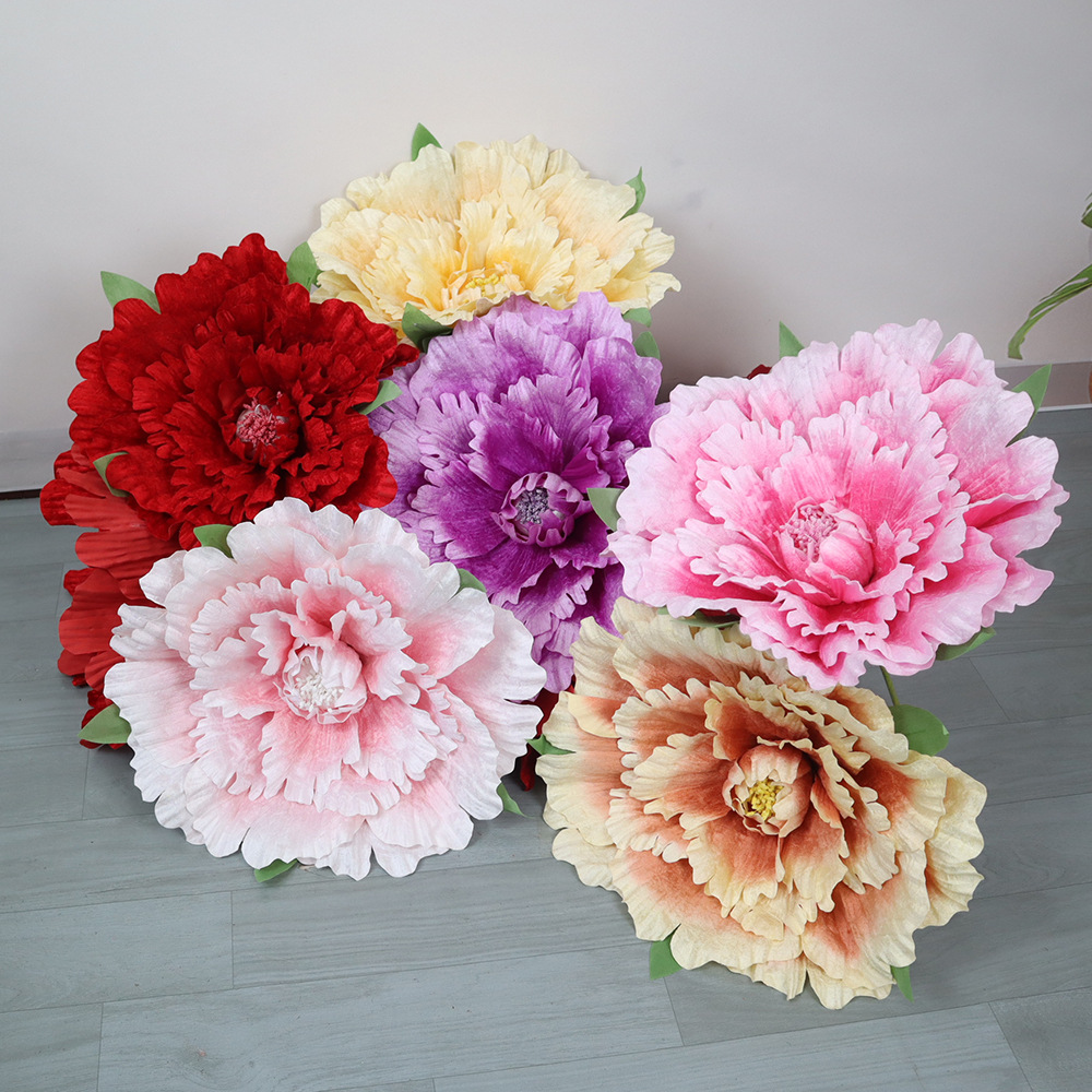 Wedding Supply Bulk - 30-80cm Giant Velvet Peony Flowers Bulk