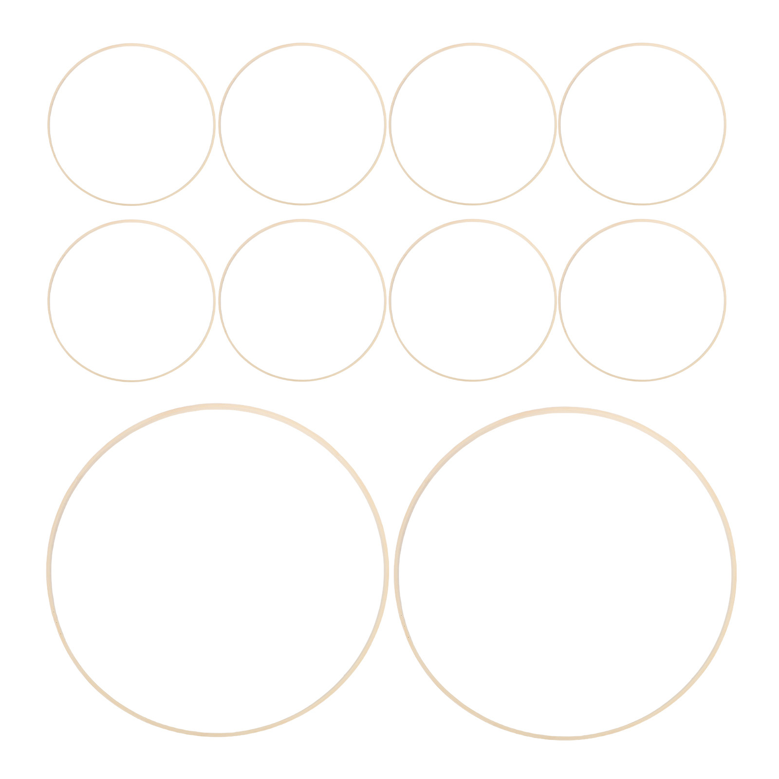 10Pcs Bamboo Floral Hoops Rust - đánh giá và giá Wedding Supply Decor