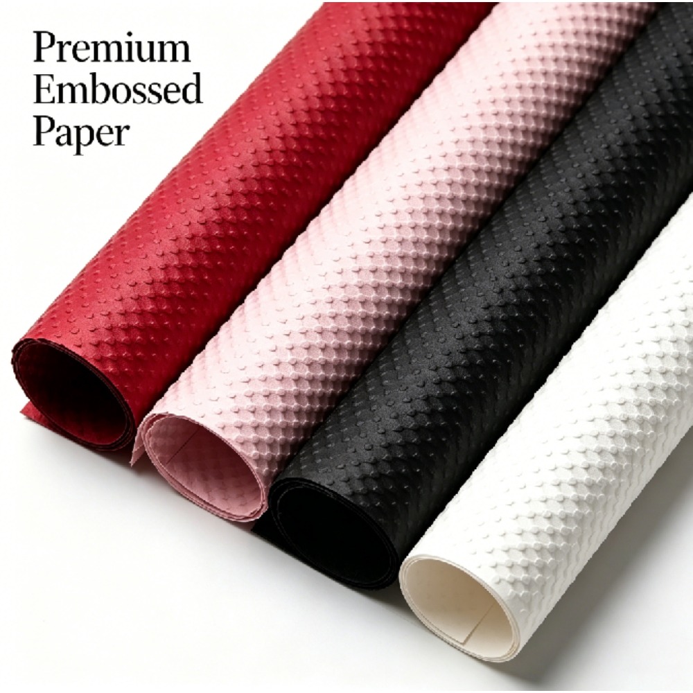 3D Dot Embossed Floral Wrap Pa - đánh giá và giá Wedding Supply Decor