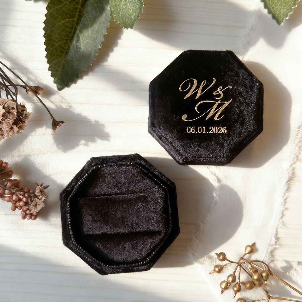 Personlized Wedding Velvet Rin - đánh giá và giá Champagne Tower Set
