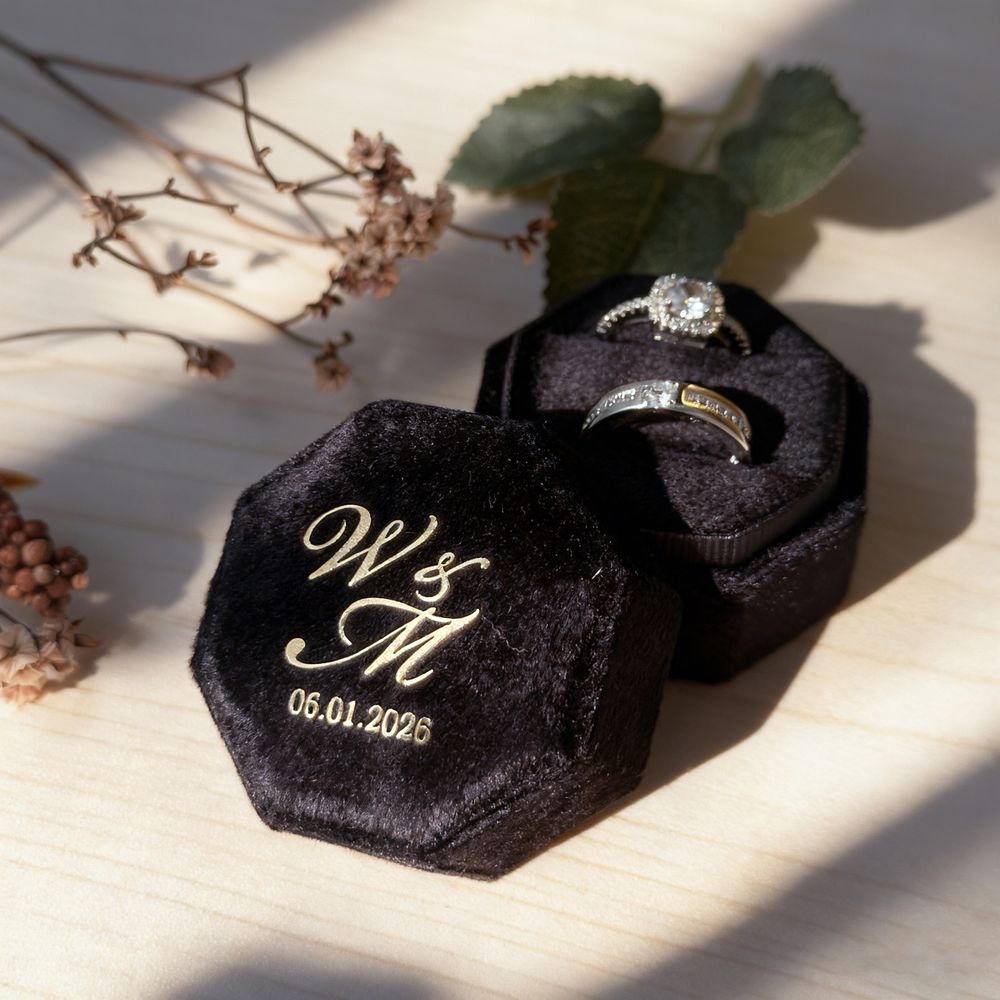 Personlized Wedding Velvet Rin - đánh giá và giá Champagne Tower Set