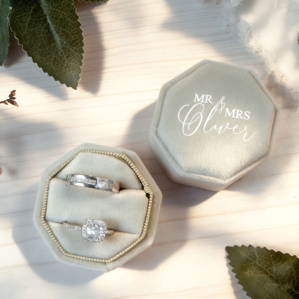 Personlized Wedding Velvet Rin - đánh giá và giá Champagne Tower Set