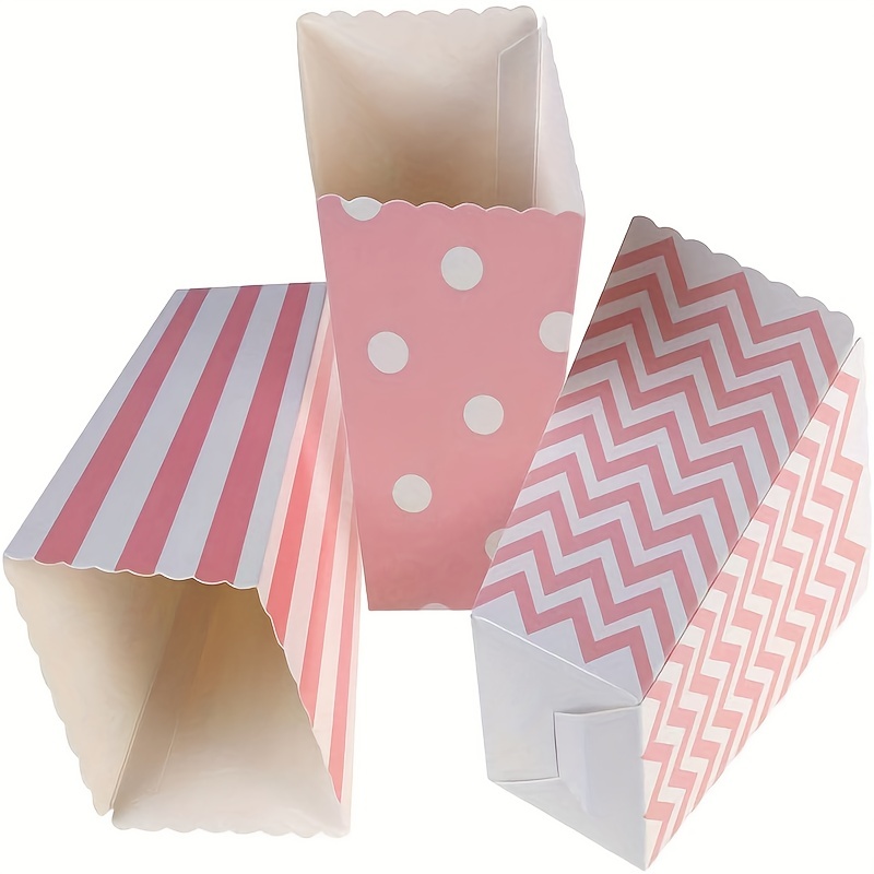 12pcs/pack, Pink Paper Popcorn - đánh giá và giá Wedding Favor Box