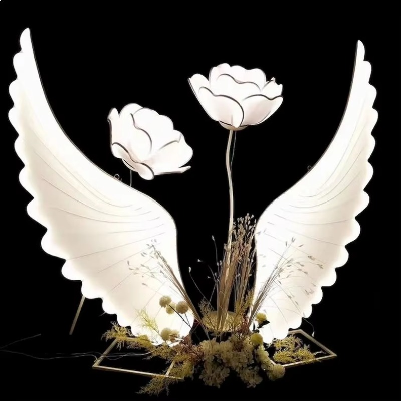 Glowing Angel Wings Light Prop - đánh giá và giá Wedding Led