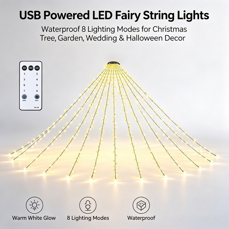 USB LED Fairy String Lights, W - đánh giá và giá Wedding Led