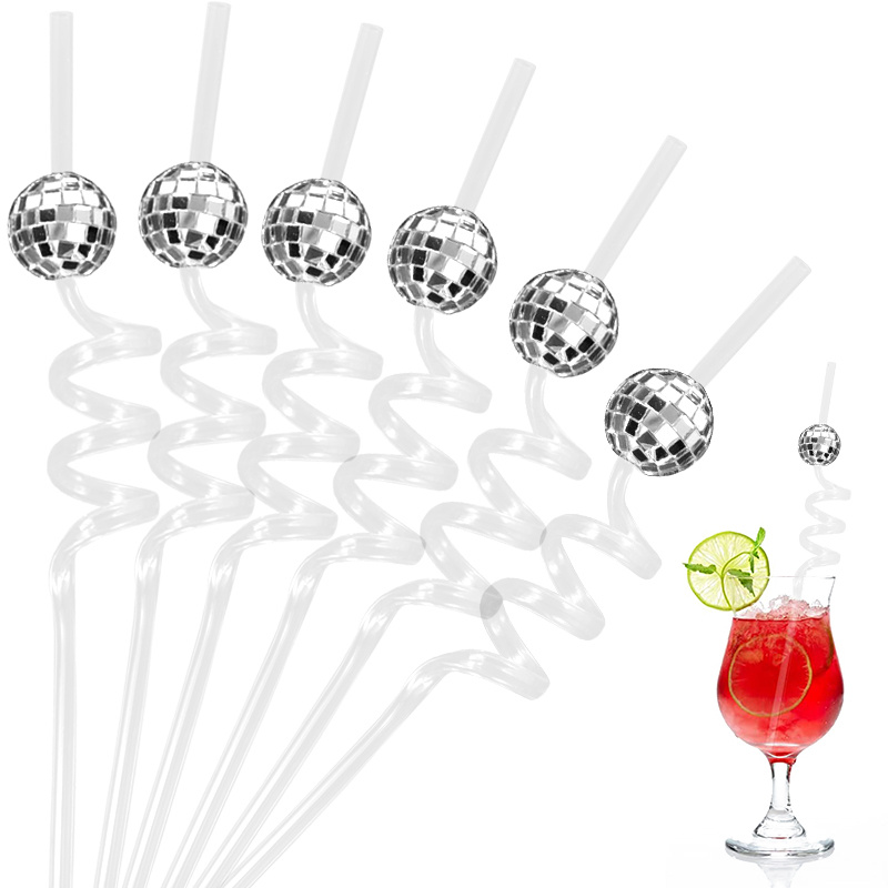 6pcs Mirror Disco Ball Straws  - đánh giá và giá Wedding Fountain