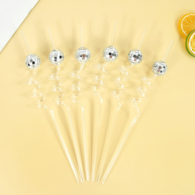 6pcs Mirror Disco Ball Straws  - đánh giá và giá Wedding Fountain