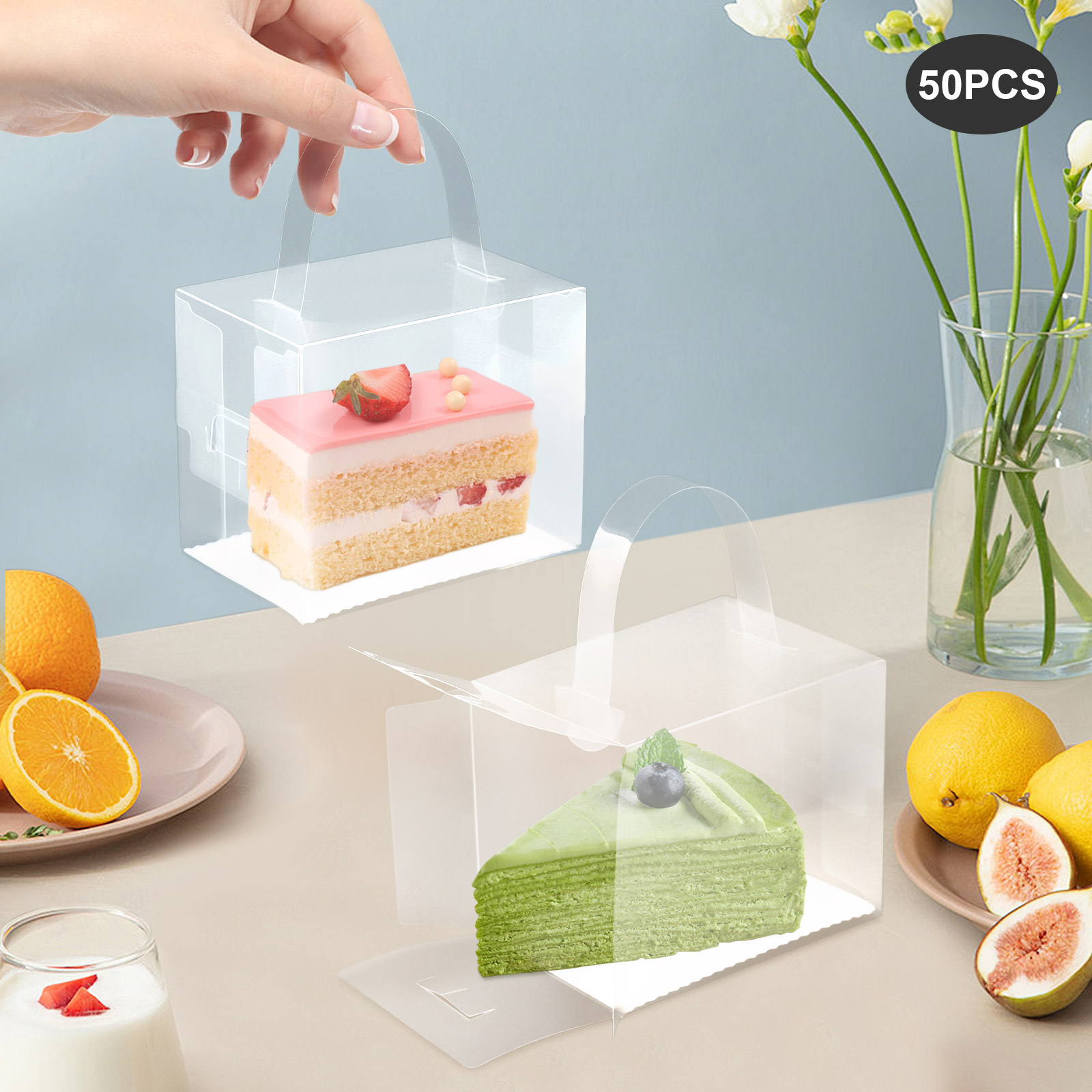 50 Pcs Clear Cake Boxes Set, P - đánh giá và giá Wedding Favor Box