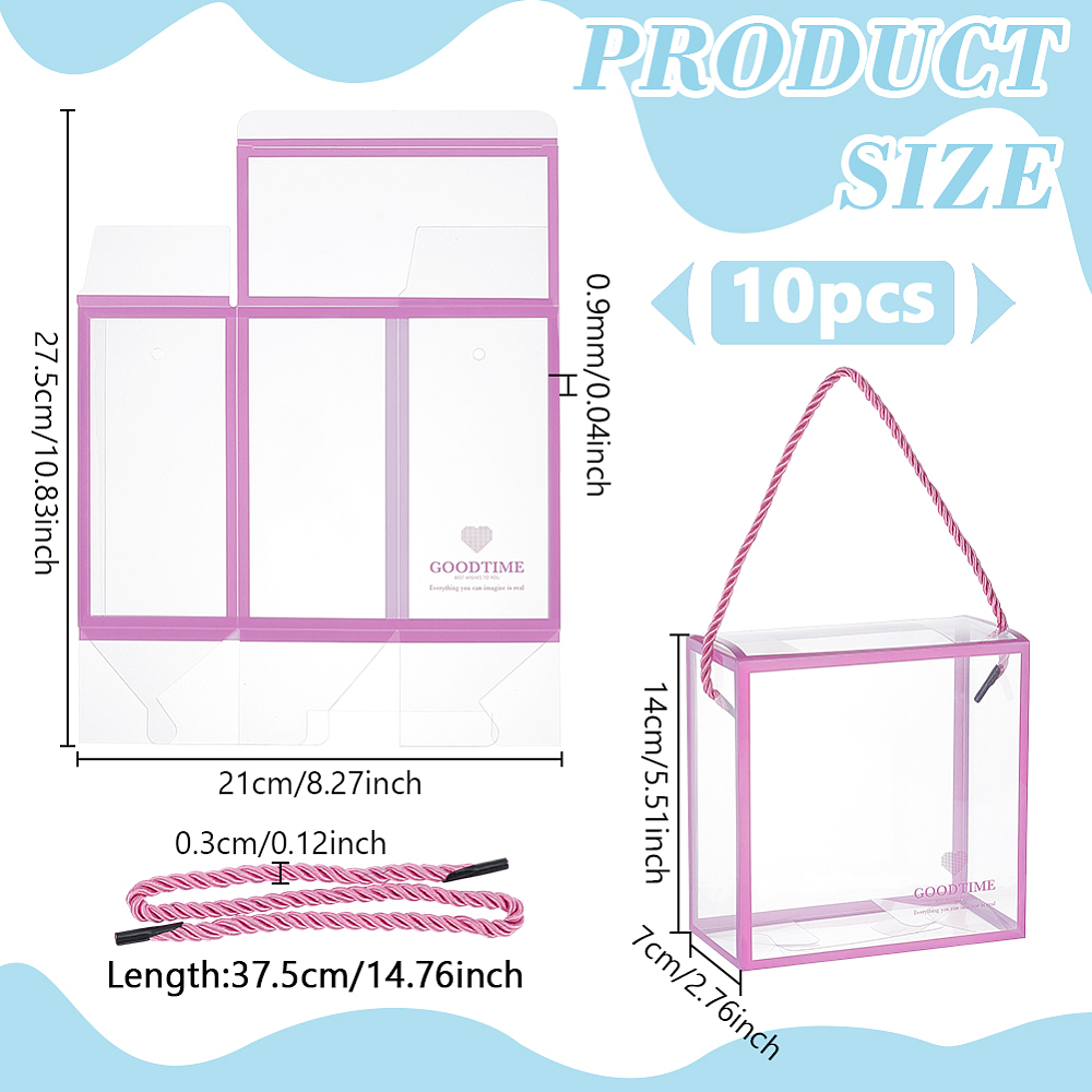 10 Pcs Clear Favor Boxes 5.5x5 - đánh giá và giá Wedding Favor Box