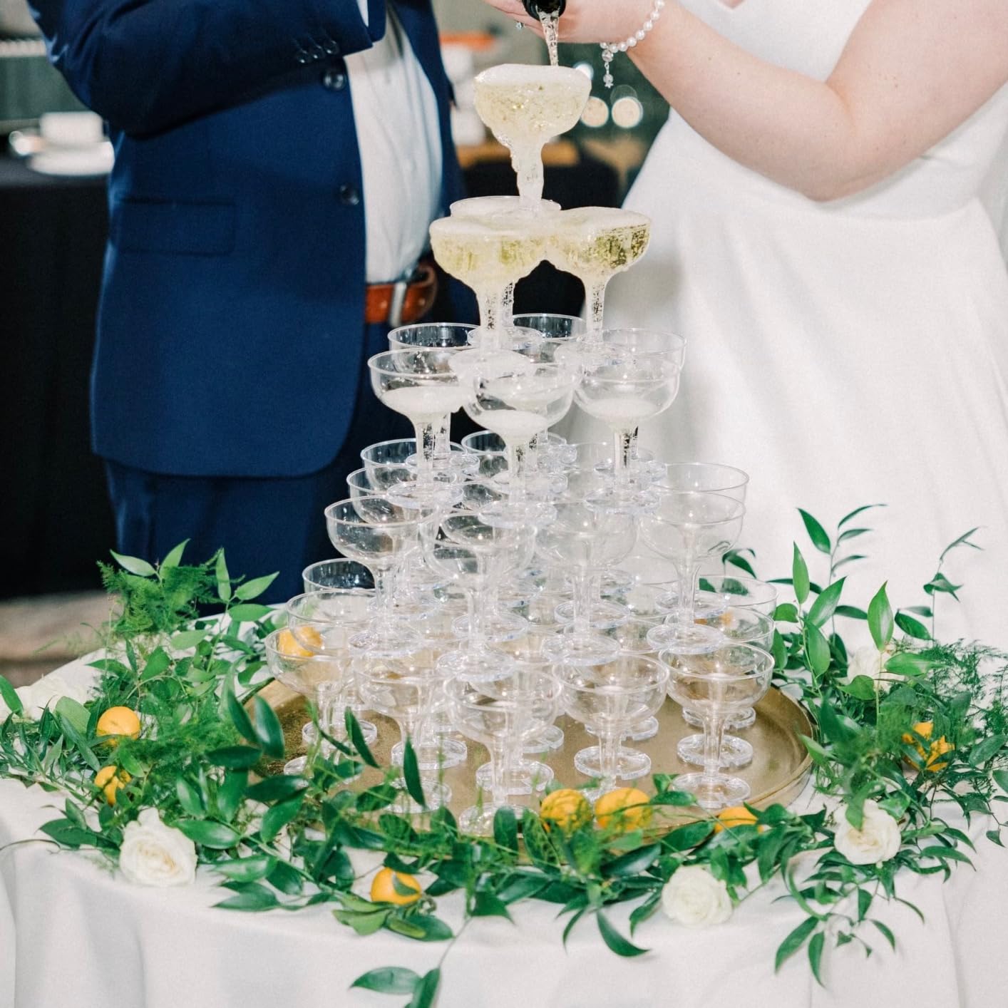 20/40/60Pcs Wedding Champagne  - đánh giá và giá Champagne Tower Set