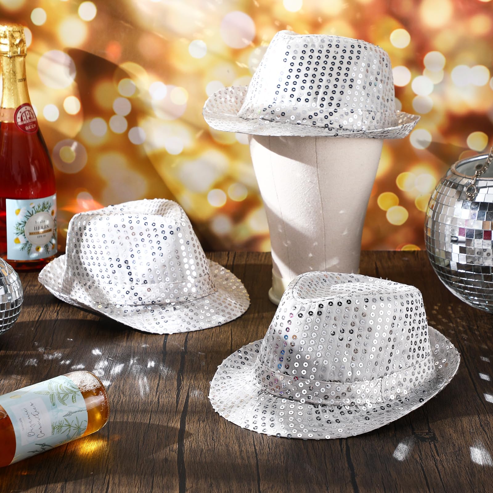 12-36Pcs Sequin Hats Bulk Glit - đánh giá và giá Wedding Supply Bulk