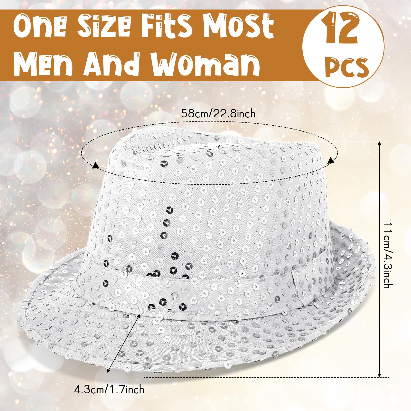 12-36Pcs Sequin Hats Bulk Glit - đánh giá và giá Wedding Supply Bulk