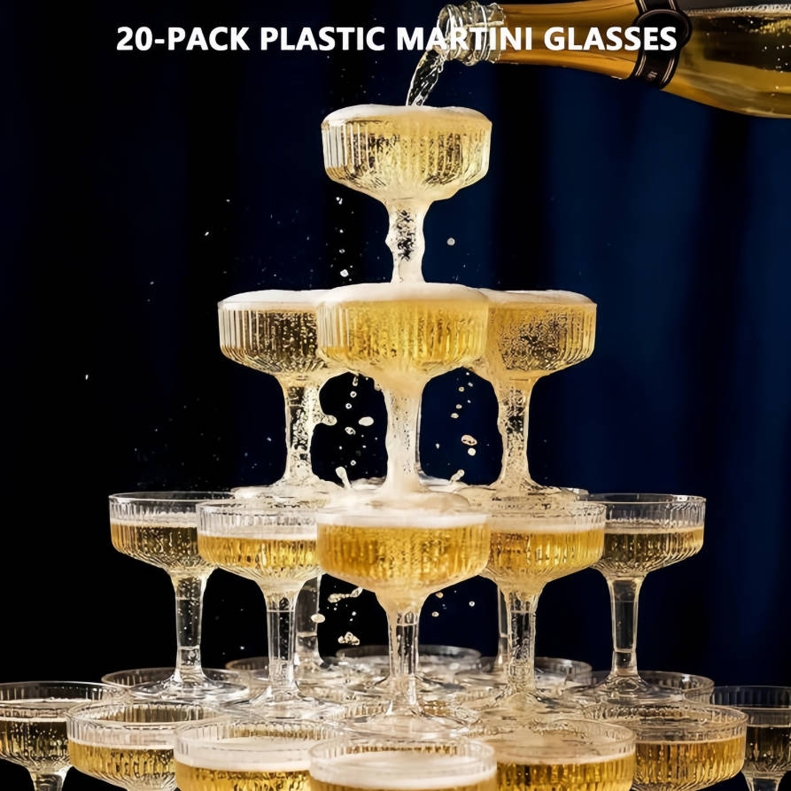 4-6Tier Plastic Champagne Towe - đánh giá và giá Champagne Tower Set