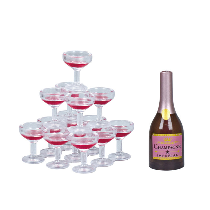 Gashapon Mini Wine Glass Champ - đánh giá và giá Champagne Tower Set