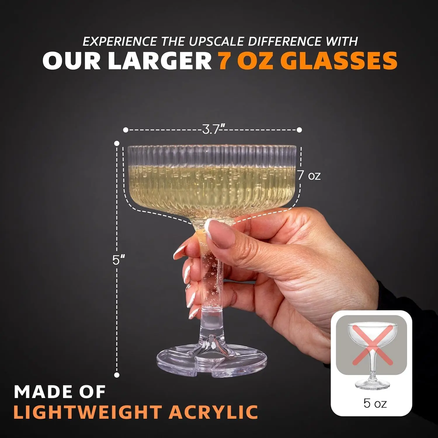 20-60PCS Acrylic Champagne Tow - đánh giá và giá Champagne Tower Set