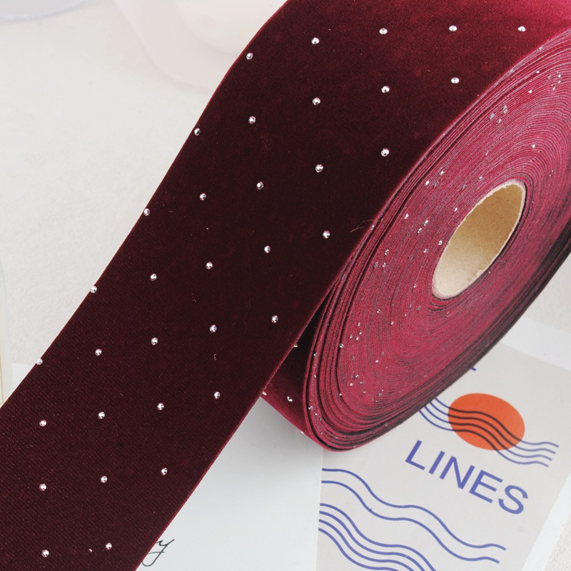 6CM Thick Velvet Diamond Ribbo - đánh giá và giá Supplier Wedding