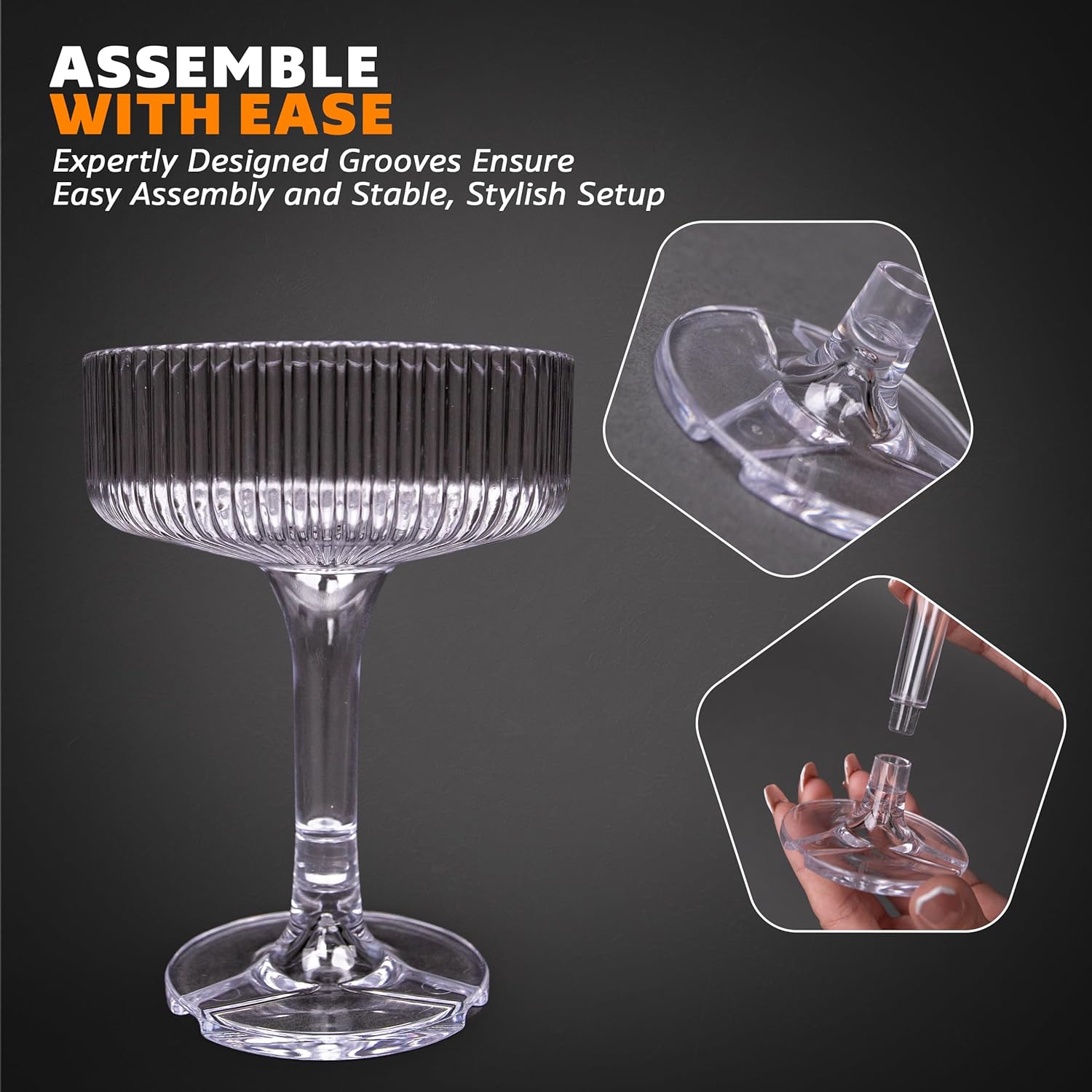 20-60PCS ACRYLIC Champagne Tow - đánh giá và giá Champagne Tower Set